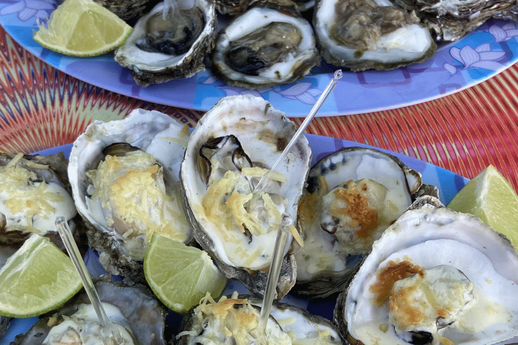 Ostras cultivadas pelos moradores da Ponta Oeste, na Ilha do Mel.